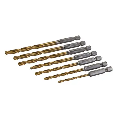 Silverline 819714 Hex Shank Drill Bit Set 7Pce 3 - 6.5Mm Each 1