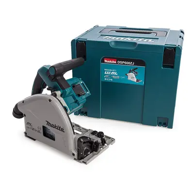 Makita Dsp600Zj 36V Lxt 165Mm Brushless Plunge Saw (Body Only) In Makpac Case