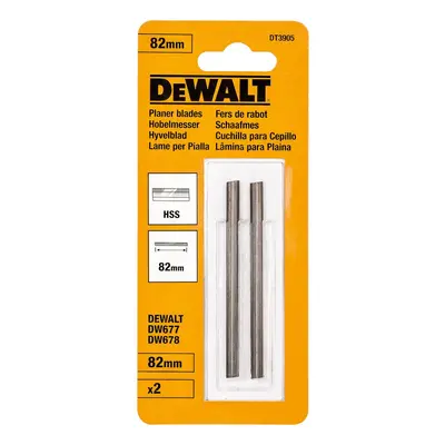 Dewalt Dt3905 Hss Planer Blades 82Mm (Pack Of 2)