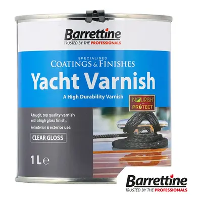 Barrettine Yacht Varnish - Clear Gloss Tin 1 CGYV001