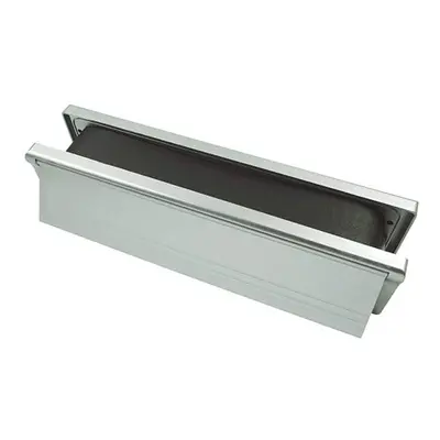 Timco Intumescent Letterbox - Satin Anodised Aluminium - Silver Frame Box 1 487009