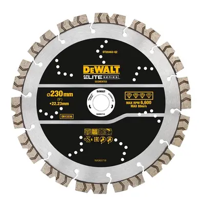 Dewalt DT20462-QZ Elite Series™ All Purpose Diamond Segmented Wheel 230 X 22.2Mm