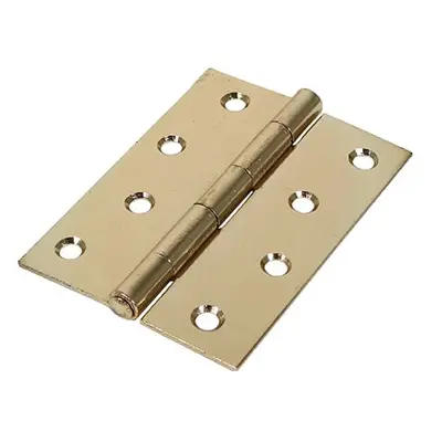 Timco Plain Butt Hinge - Fixed Pin (1838) - Electro Brass TIMbag 1 434167P