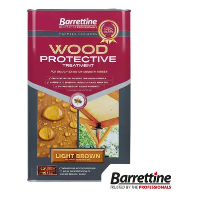 Barrettine Wood Protective Treatment - Light Brown Tin 1 PTLB005