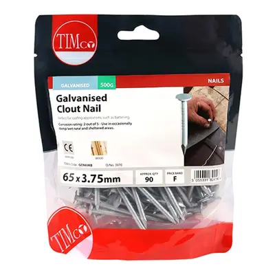 Timco GCN65MB Clout Nails - Galvanised 65 X 3.75