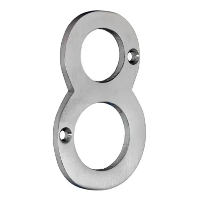 Timco Door Numeral 8 - Satin Chrome TIMpac 1 200964P