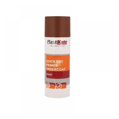 Plastikote 071002 Trade Quick Dry Primer Spray Red Oxide 400Ml