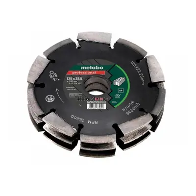 Metabo 628299000 3 Row Professional Up Universal Wall Chaser Blade 125 X 28.5 X 22.23Mm