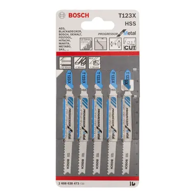 Bosch T123X Progressor For Metal Jigsaw Blades (5 Pack)