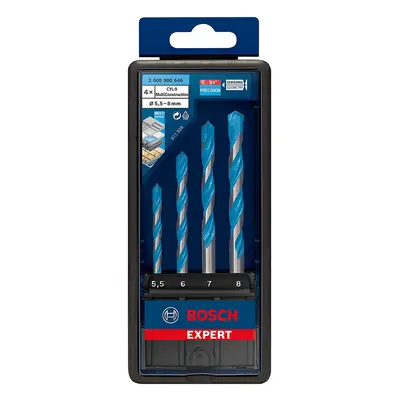 Bosch 2608900646 Expert Cyl-9 Multi Construction Drill Bit Set 5.5Mm - 8Mm (Pack Of 4)