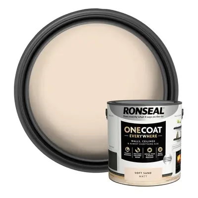 Ronseal One Coat Everywhere Interior Soft Sand Matt 2.5 Litre KCB.7015103.22404.76