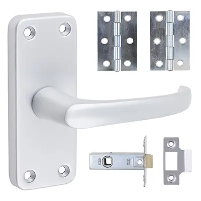 Timco Contractors Lever Latch Door Pack - Satin Anodised Aluminium Box 1 200235