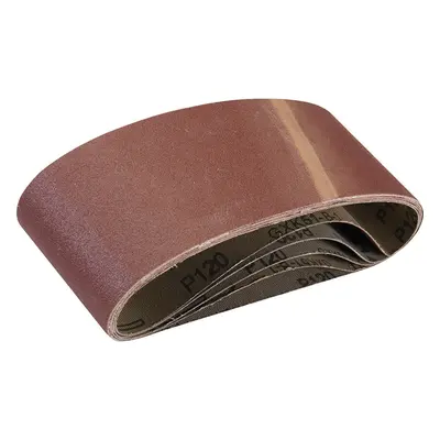 Silverline 901495 Sanding Belts 75 X 457Mm 5Pk 120 Grit Each 5