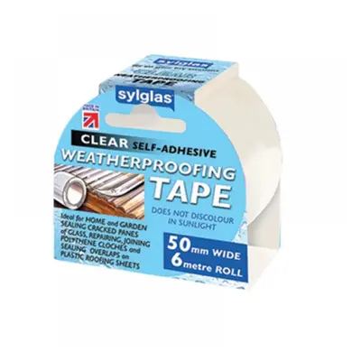 Sylglas 8620004 Weatherproofing Tape 50Mm X 6M Clear