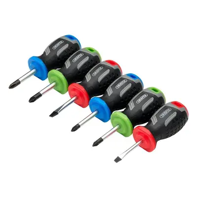 Draper Stubby Soft Grip Screwdriver Set (6 Piece) Pk 1 13432