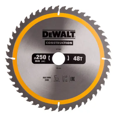 Dewalt Dt1957 Construction Circular Saw Blade 250 X 30Mm X 48T