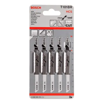 Bosch T101Br Clean For Wood Jigsaw Blades (5 Pack)