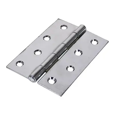 Timco Plain Butt Hinge - Fixed Pin (1838) - Polished Chrome TIMpac 1 434607P