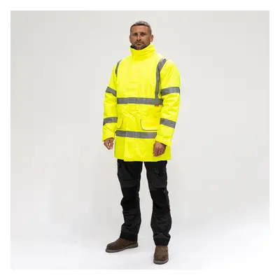 Timco Hi-Visibility Parka Jacket - Yellow Bag 1 HVPJLRG