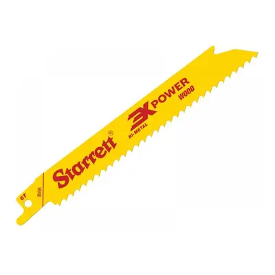 Starrett B66-5 B66-5 Bi-Metal Reciprocating Blade Wood Straight 152Mm 6 Tpi (Pack 5)