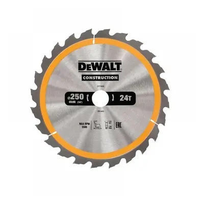 Dewalt DT1956-QZ Stationary Construction Circular Saw Blade 250 X 30Mm X 24T