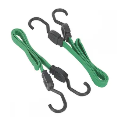 Sealey BCS16 Flat Bungee Cord Set 2Pc 610Mm