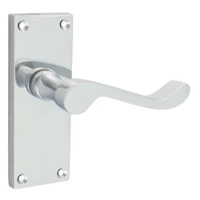 Timco Victorian Scroll Latch Handles - Polished Chrome Blister Pack 1 200520