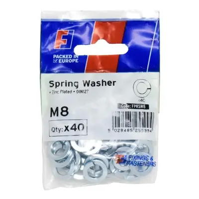 Forgefix Spring Washer M8 Forgepack 40 FPKSW8