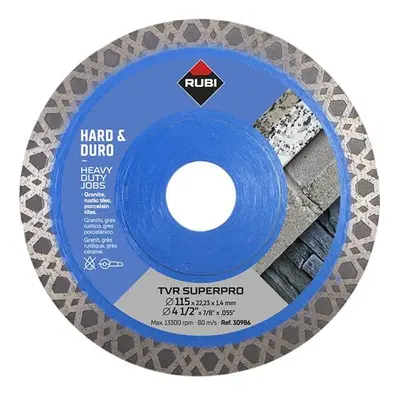 Rubi Tiling Tools 30986 Tvr115 Tvr Superpro Diamond Blade 115Mm