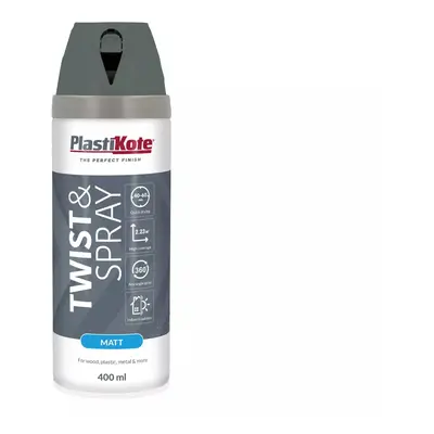 Plastikote 023123 Twist & Spray Matt 400Ml Blue Steel