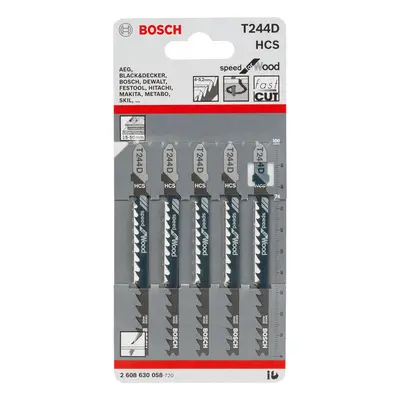 Bosch T244D Speed For Wood Jigsaw Blades (5 Pack)