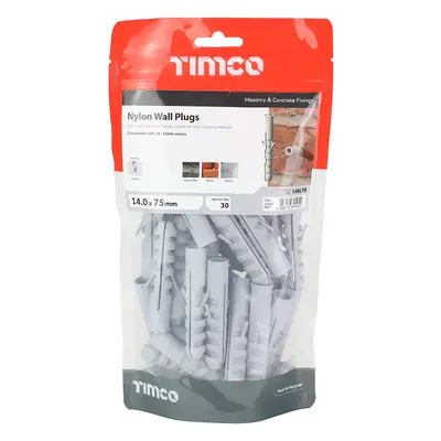 Timco Nylon Plugs TIMbag 30 14NLPB