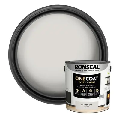 Ronseal One Coat Everywhere Interior Winter Sky Matt 2.5 Litre KCB.7015103.12604.76