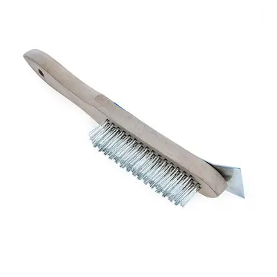 Lynwood Br808S 4 Row Wire Brush With Scraper