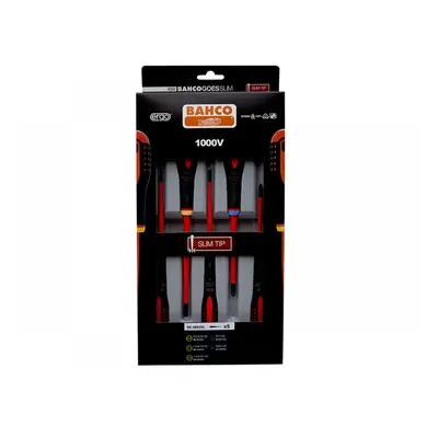 Bahco BE-9882SL Be-9882Sl Ergo™ Slim Vde Insulated Screwdriver Set 5 Piece