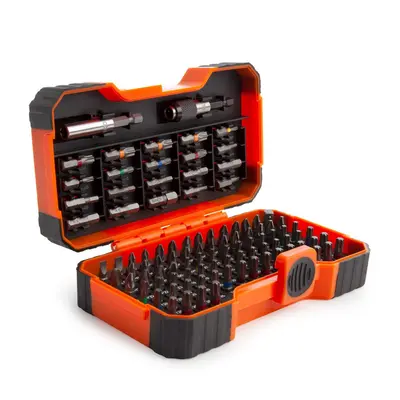 Bahco 59/S100Bc Assorted Screwdriver Bit Set With 2 Bit Holders (100 Piece)