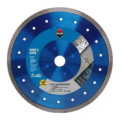 Rubi Tiling Tools 31936 Tvh200 Superpro Diamond Blade 200Mm