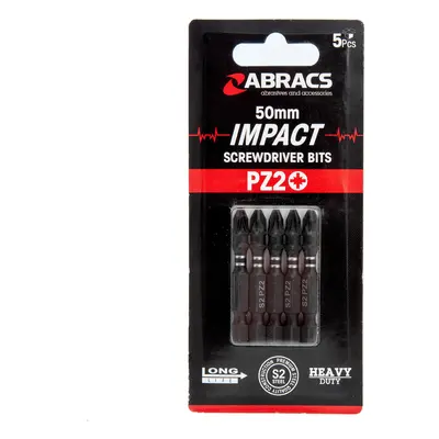 Abracs Ipz25005 Pz2 Impact Screwdriver Bits 50Mm (Pack Of 5)