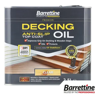 Barrettine Decking Oil Anti-Slip - Clear Tin 1 DTAS25