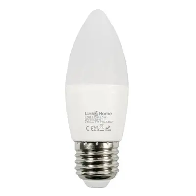 Link2Home L2HE275W Wi-Fi Led Es (E27) Opal Candle Dimmable Bulb White + Rgb 470 Lm 5.5W