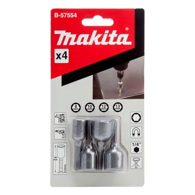 Makita B-57554 Magnetic Nut Setters (4 Piece)