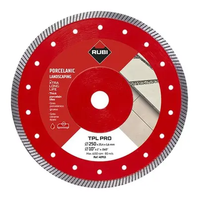 Rubi Tiling Tools 40913 Tpl 250 Ext Pro Diamond Blade 250Mm