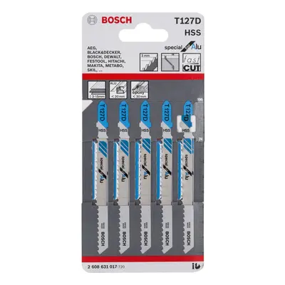 Bosch T127D Special For Aluminium Jigsaw Blades (5 Pack)