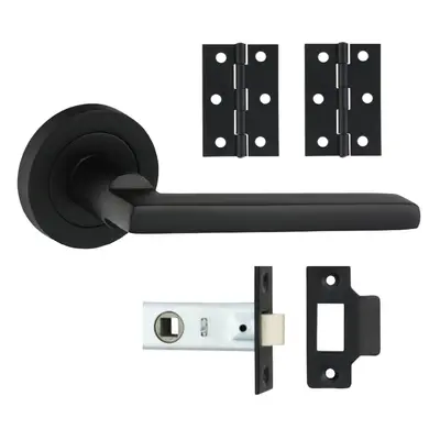 Timco Radmore Lever On Rose Door Pack - Matt Black Box 1 200836