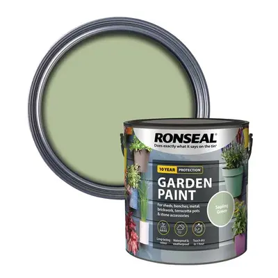 Ronseal 37418 Garden Paint Sapling Green 2.5 Litre