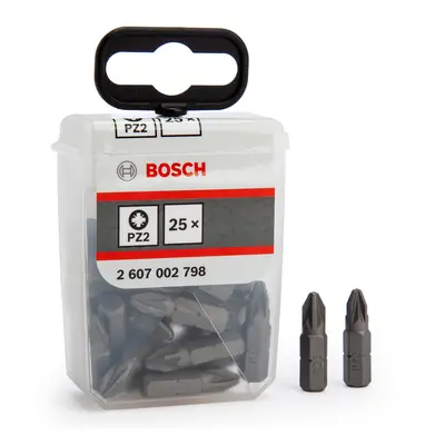 Bosch 2607002798 Pz2 Extra Hard Screwdriver Bits (Pack Of 25)