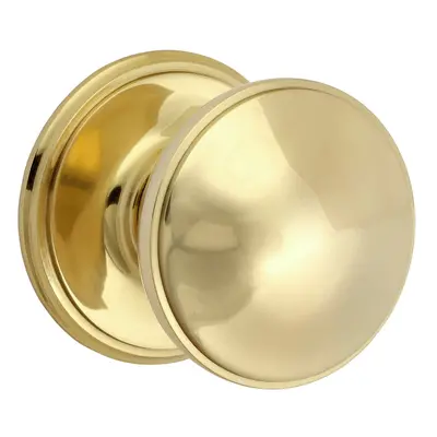 Timco Centre Door Knob - Polished Brass TIMbag 1 200954P