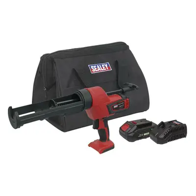 Sealey CP20VCGKIT1 Cordless 20V 2Ah Sv20 Series Caulking Gun Kit 310Ml