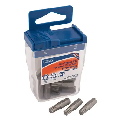 Draper 27694 Tx-Star® Long Insert Bits In Plastic Storage Case T30 X 25Mm (Pack Of 20) per case