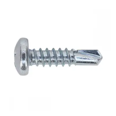 Sealey SDPH4819 Self-Drilling Screw 4.8 X 19Mm Pan Head Phillips Zinc Pack Of 100